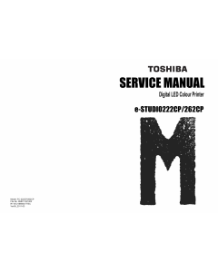 TOSHIBA e-STUDIO 222CP 262CP Service Manual