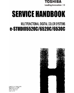 TOSHIBA e-STUDIO 5520C 6520C 6530C Service Handbook