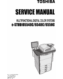 TOSHIBA e-STUDIO 5540C 6540C 6550C Service Manual