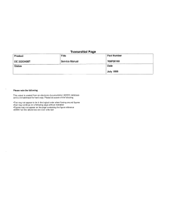 Xerox DocuCentre 332 340ST Parts List and Service Manual