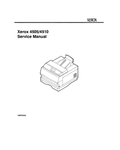 Xerox DocuPrint 4505 4510 Parts List and Service Manual