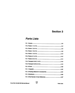 Xerox DocuPrint 4512 Parts List and Service Manual