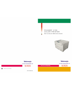 Xerox Phaser 2135 Parts List and Service Quick Reference Guide