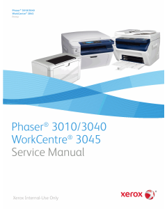 Xerox Phaser 3010 3040 WorkCentre-3045 Parts List and Service Manual
