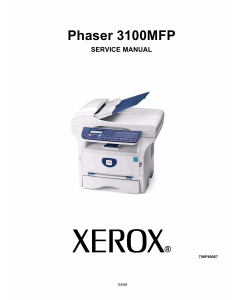 Xerox Phaser 3100-MFP Parts List and Service Manual