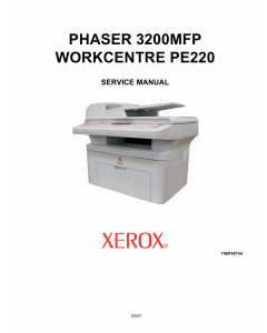 Xerox Phaser 3200-MFP WorkCentre-PE-220 Parts List and Service Manual