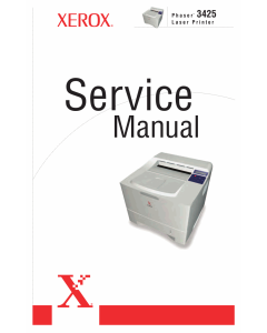 Xerox Phaser 3425 Parts List and Service Manual