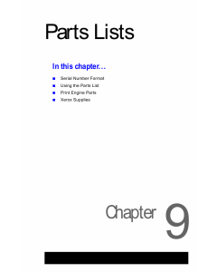 Xerox Phaser 3450 Parts List Manual