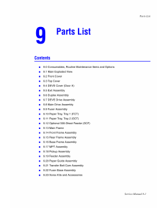 Xerox Phaser 6100 Parts List Manual
