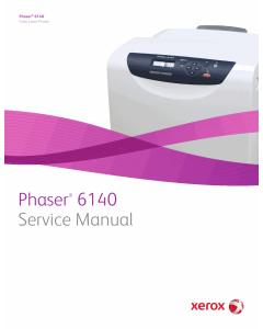 Xerox Phaser 6140 Color-Laser-Printer Parts List and Service Manual