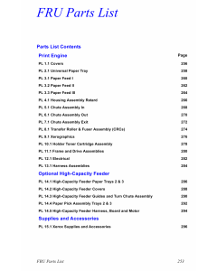 Xerox Phaser 6200 Parts List Manual