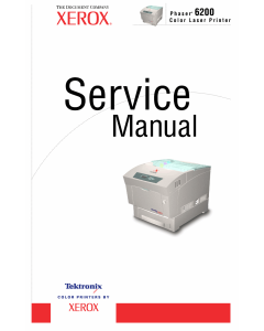 Xerox Phaser 6200 Parts List and Service Manual