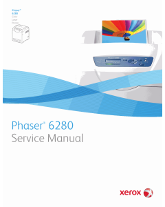 Xerox Phaser 6280 Color-Laser-Printer Parts List and Service Manual