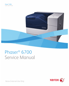 Xerox Phaser 6700 Parts List and Service Manual