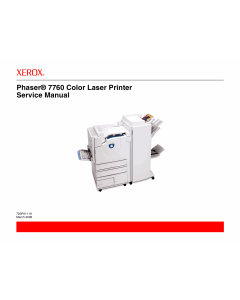 Xerox Phaser 7760 Parts List and Service Manual