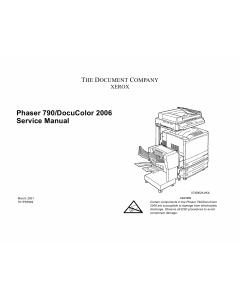 Xerox Phaser 790 DocuColor 2006 Parts List and Service Manual