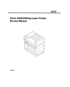 Xerox Printer 4520 4520mp Parts List and Service Manual