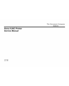 Xerox Printer XJ6C Inkjet Parts List and Service Manual