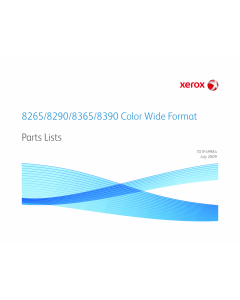 Xerox WideFormat 8265 8290 8365 8390 Parts List Manual