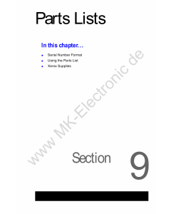 Xerox WorkCentre C2424 Parts List Manual