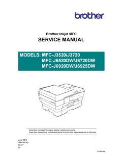 Brother Inkjet-MFC J6520DW J6720DW J6920DW J6925DW Service Manual