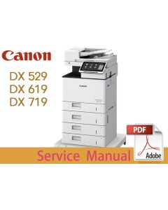 Canon imageRUNNER ADVANCE IR ADV DX-529 DX-619 DX-719 Color Service Manual.