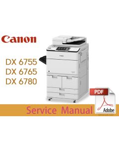 Canon imageRUNNER iR ADV DX6755 6755i 6765 6765i 6780 6780i Service Manual.