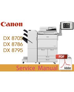 Canon imageRUNNER iR ADV DX8705 8705i 8705B 8786 8786i 8795 8795i Service Manual.