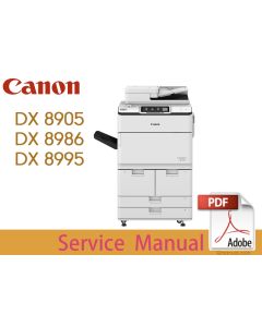 Canon imageRUNNER ADVANCE IR ADV DX-8905 8986 8995 Service Manual.