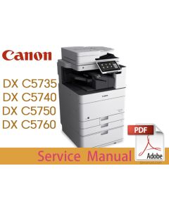 Canon imageRUNNER iR ADV DX C5735 C5740 C5750 C5760 i Service Manual.