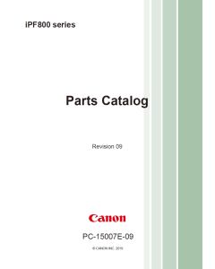 CANON imagePROGRAF IPF 851 850 841 840 831 830 825 820 815 810 Parts Manual 