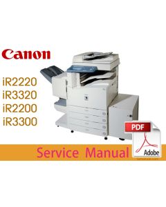Canon imageRUNNER iR2220 iR3320 iR2200 iR2800 iR3300 Service Manual.