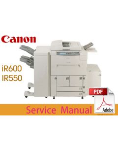 Canon imageRUNNER iR550 iR600 Service Manual.