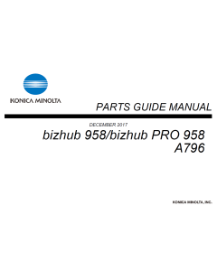 Konica-Minolta bizhub 958 Parts Manual (Qmanual.com)