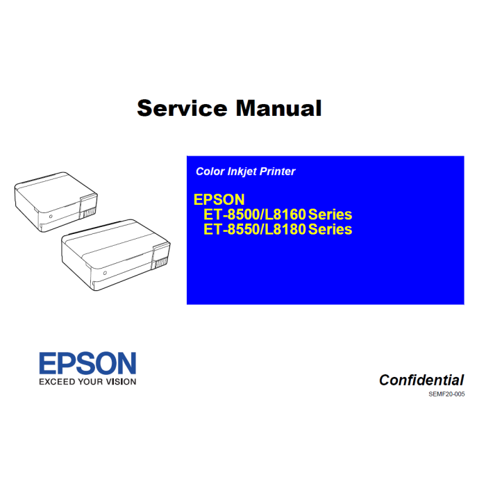 EPSON L8160 L8180 ET-8500 ET-8550 Service Manual