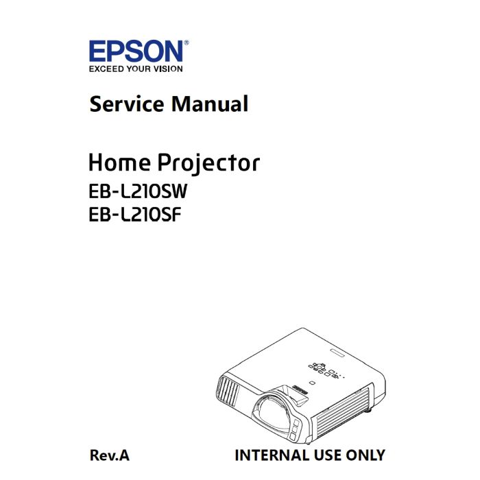 EPSON Home Project EB-L210SW L210SF Service Manual
