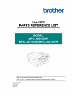 Brother Inkjet-MFC J6510 J6710 J6910 DW Parts Manual