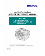 Brother Laser-MFC 7320 7340 7440 7450 7840 N-W DCP7030 7050 7050N Parts Reference