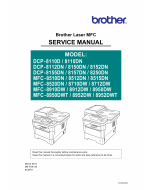 Brother Laser-MFC DCP-8110 8112 8150 8152 8155 8157 8250 MFC-8510 8512 8515 8520 8710 8712 8910 8912 8950 8952 Service Manual