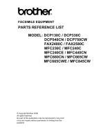 Brother MFC 230 240 440 660 665 845 C-CN-CW DCP130 330 540 750 C-CW FAX2480C 2580C Parts Reference