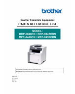 Brother MFC 9440CN 9450CDN DCP9040CN 9042CND Parts Reference