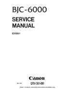 Canon BubbleJet BJC-6000 Service Manual