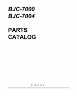 Canon BubbleJet BJC-7000 Parts Catalog Manual