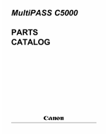 Canon MultiPASS MP-C5000 Parts Catalog Manual