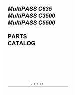 Canon MultiPASS MP-C635 C3500 C5500 Parts Catalog Manual