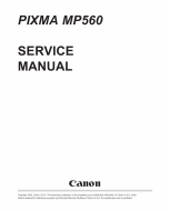 Canon PIXMA MP560 Service Manual