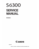 Canon PIXUS S6300 Service Manual