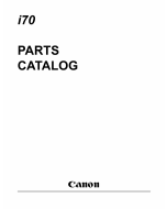 Canon PIXUS i70 50i Parts Catalog Manual