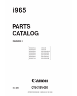 Canon PIXUS i965 Parts Catalog Manual