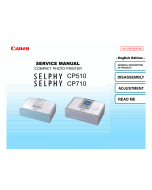 Canon SELPHY CP710 CP510 Service Manual